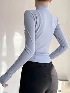 Womens Professional Yoga <b>Jacket</b> Full Zip Sports Fitness Running <b>Workout</b> <b>Jacket</b> Custom Logo OEM ODM Private Label Manufacturer - Product Image 6