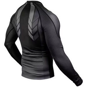 Créez votre propre rashguard et votre propre rashguard personnalisé, rashguard MMA, rashguard BJJ à manches longues pour hommes, à prix de gros. - Product Image 4