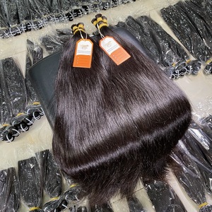 Wholesale Natural Straight Vietnamese Human <b>Hair</b> Extensions Unprocessed Bulk <b>Hair</b> Bundles - Product Image 1