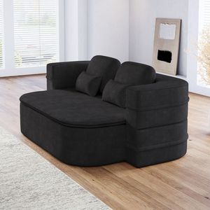 75 2 1 Foldable Convertible Sleeper Foam Sofa <b>Bed</b> Multi-Functional Chenille Floor <b>Folding</b> Sofa <b>Bed</b> - Product Image 1
