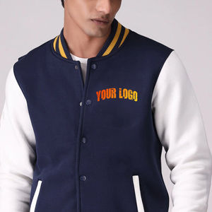 Veste de sport classique pour homme en laine 100% de haute qualité, avec logo personnalisé, fermeture à boutons, vente en gros - Product Image 2