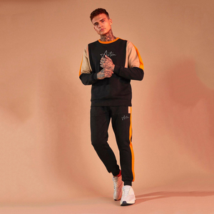 Mens Heavyweight Autumn Casual Sports Vest Set Hooded Sleeveless Sweatshirt Solid Color T-shirt <b>100</b>% Cotton Anti-bacterial - Product Image 5