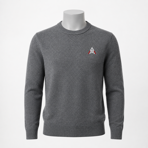 Pull en cachemire élégant pour homme, col rond, respirant, anti-plis, silhouette épurée, texture douce, allure premium, pour les journées de bureau - Product Image 1