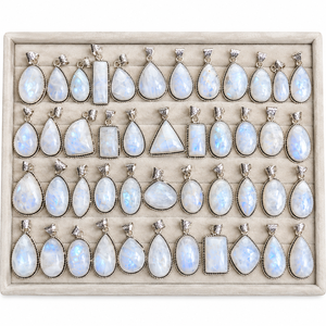 Colgantes de Piedras Preciosas Naturales al por Mayor con Cadena, Joyería de Cristal Cabujón, Dijes de Formas Mixtas para Fabricación de Collares, Proveedor y Fabricante - Product Image 2