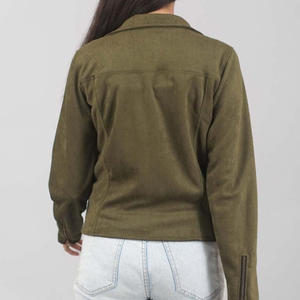 Veste en daim de qualité supérieure pour femmes, élégante, douce au toucher, vêtements d'extérieur d'hiver, marque privée OEM - Product Image 2