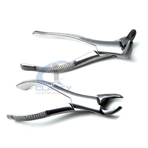 Ensemble de forceps d'extraction dentaire en gros, en acier inoxydable, avec poignée moletée, instruments chirurgicaux manuels de classe I - Product Image 5