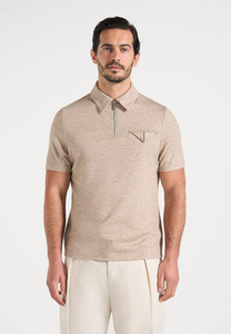 Polo pour homme léger à manches courtes, col classique, idéal pour l'été, les activités de plein air et le quotidien, couleur bordeaux, moderne et élégant - Product Image 4