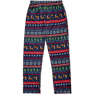 Pantalones de pijama para mujer, largos, con estampado de renos y copos de nieve, suaves y cómodos, para otoño y verano, con cintura elástica - Product Image 2