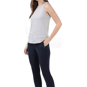 Débardeurs décontractés respirants et écologiques pour femmes - Logo personnalisable positionné à l'avant, service OEM, matière polyester/coton - Product Image 5