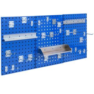Pannello Portautensili Minimalista in Metallo da 4 Piedi, Kit Organizzatore da Parete per Bagno, Garage, Attrezzi, Gioielli, in Plastica - Product Image 1