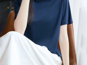 T-shirt en coton imprimé personnalisé en gros pour femmes, design DIY personnalisé, mode décontractée, été - Product Image 5