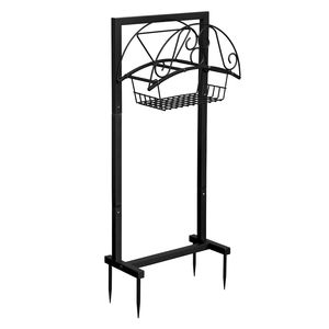 Support de rangement détachable robuste pour tuyau d'arrosage 40 cm (D) x 20 cm (L) x 100 cm (H) – Support amélioré pour tuyau d'arrosage pour rangement extérieur - Product Image 2