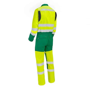 High Visibility Safety Coverall Reflective Workwear Hi Vis Coverall Men Durable Protective Coverall Industrial <b>Work</b> Uniform Long - Product Image 3