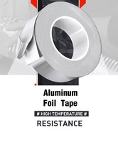 Rubans en aluminium ignifuges et imperméables de 2 pouces, 3 pouces et 4 pouces avec doublure, ruban en aluminium pour fenêtres, conduits et réfrigérateurs