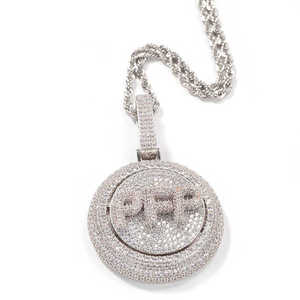 จี้เพชรโมอิสซาไนต์ 12 กะรัต VVS1 ประดับเงินสเตอร์ลิง สไตล์ฮิปฮอป รุ่น Luxury Iced Out สำหรับตกแต่งใบหน้า - Product Image 6