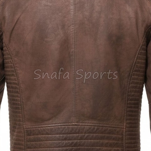 New Arrivals Wholesale Price High Quality Design Men Leather <b>Jacket</b> <b>Slim</b> <b>Fit</b> Comfortable Low Price Leather <b>Jacket</b> For Man - Product Image 5