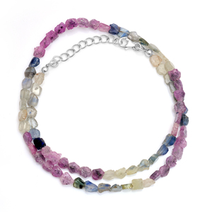 Collier en saphir naturel, argent sterling 925, bijoux en pierres précieuses faits à la main, haute qualité, design unique, collier tendance - Product Image 2