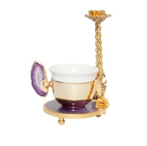 Traditional look Metal Tea Coffee <b>Cup</b> and Saucer in Brass Gold Finished Best Quality Tabletop Serving Tea <b>Cup</b> and Saucer - Product Image 4