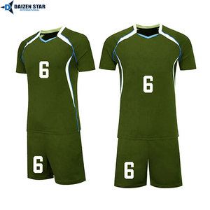 Professional Volleyball Uniform Custom Logo Jersey Set Breathable Polyester Sportswear - Product Image 3