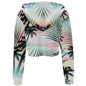 Sweat à capuche court décontracté pour femme, léger, en mélange de coton doux, coupe confortable, haut de sport pour activités de plein air et d'intérieur - Product Image 5