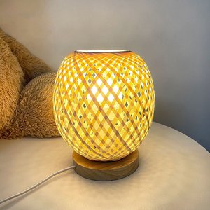 Hotel Room Decorations New Style Contemporary <b>Bamboo</b> <b>Table</b> Lamp Shade Innovative Decoration - Product Image 5