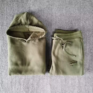 Ensemble sweat à capuche et pantalon de survêtement unisexe personnalisé, respirant, avec logo imprimé, pour homme et femme, collection hiver, haute qualité, vente chaude - Product Image 3