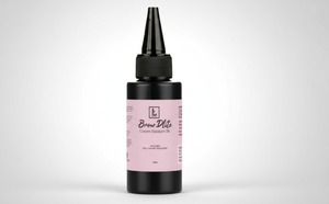 BrowDlite Inklush Teinture liquide pour sourcils et cils à double embout, formule semi-permanente imperméable à base de plantes, 15 ml - Product Image 2