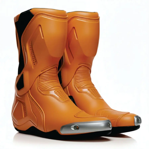 Bottes de moto en cuir imprimées grande taille, style sport, respirantes, imperméables et coupe-vent, les plus vendues - Product Image 4