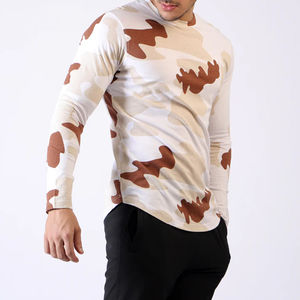 เสื้อยืดแขนยาวคุณภาพดีที่สุดสำหรับผู้ชาย ผ้าฝ้าย 100% ทรงเข้ารูป สวมใส่สบาย คอกลม ลายเรียบ แขนยาวเต็มตัว เสื้อแบบสั่งทำ - Product Image 2