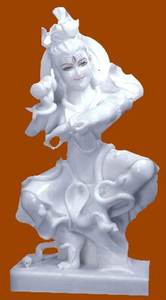 Sculpture de Dieu en marbre Makrana blanc pur et brillant, Lord Shiv Shankar Mahadev, assis, pour la maison et le temple, au meilleur prix - Product Image 6