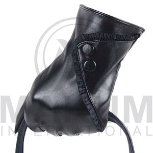 Luxury Handmade Leather Breathable Eco-Friendly Touchscreen Needle Detection Wrist-Length Keeping Warm Outdoor Dressing Gloves - Product Image 3