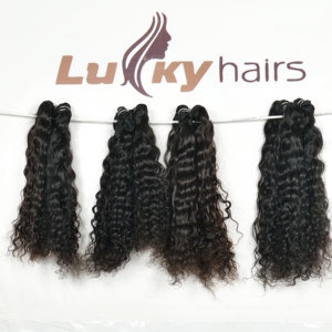 Vendeur à cuticules alignés Machine Double trame Remy indienne vierge vente en gros pas cher Bundle bouclé naturel vague lâche Styles de cheveux humains - Product Image 3