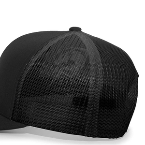 Casquette Trucker Noire à Visière Plate, Dos en Maille Respirante, Réglable, 6 Panneaux, Décontractée, pour l'Extérieur, avec Impression en Relief et Impression Numérique - Product Image 5
