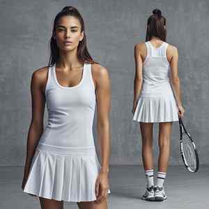 Ropa Deportiva de Primera Calidad para Tenistas, Tejido Transpirable, Costuras Duraderas, Uniforme de Tenis para Mujer para Entrenamiento Diario - Product Image 5