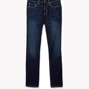 Nouveaux jeans en denim pour hommes, coupe slim stretch, jambe droite, style business, formel, décontracté, en coton bleu, prix raisonnable, service OEM - Product Image 1