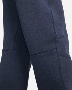 <b>Men's</b> <b>Navy</b> Blue Fleece Street Style Sweatpants Elastic Waist <b>Joggers</b> with Side Pockets Midweight Winter Wear - Product Image 5