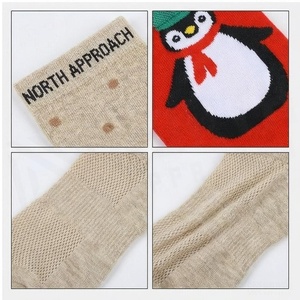 North Approach Christmas Crew <b>Socks</b> Set With Gingerbread Penguin Snowman Santa <b>Bear</b> Patterns For Adults Winter Casual Wear - Product Image 4