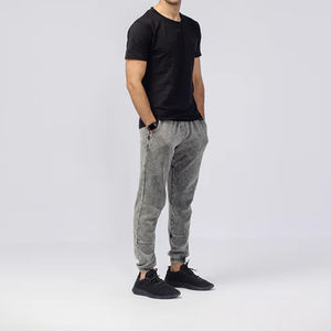 Pantalon décontracté pour homme en toile délavée, coupe droite, taille mi-haute, respirant, coupe ample, nouveau design, haute qualité - Product Image 3