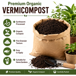 Vermicompost Biologique Premium, Compost Naturel Granulaire Fin Issu de Vers de Terre, Enrichisseur de Sol pour Jardins Domestiques et Plantes, Durée de Conservation : 24 Mois - Product Image 6