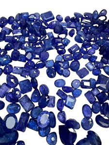 พลอยแทนซาไนต์ธรรมชาติ รูปไข่ ขนาด 3x5 4x6 5x7 6x8 7x9 มม. ปรับขนาดแล้ว รูปทรงเหลี่ยมเพชรพลอย เปลี่ยนสีได้ - Product Image 4