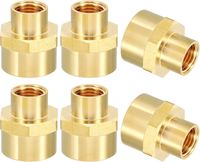 Raccord de réduction en laiton sur mesure de haute qualité 1/4" NPT femelle x 1/2" NPT femelle, forgé à basse température, résistant à la corrosion