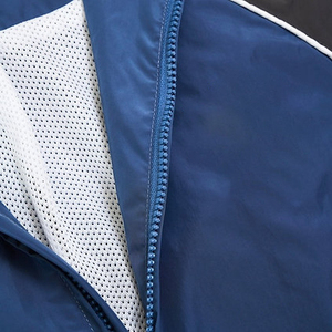 Custom Cropped Bomber Winter Windbreaker Pullover <b>Men</b> Hoodies Quarter Zip Flap Pocket Patchwork Letterman Varsity <b>Jacket</b> - Product Image 5