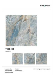 กระเบื้องปูพื้นพอร์ซเลนอุตสาหกรรม ขนาด 600x600 มม. ผิวด้าน ลายหิน สำหรับใช้ภายใน - Product Image 4