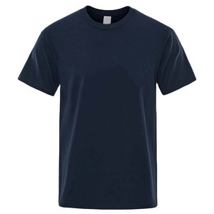 Camiseta Lisa de Algodón de Primera Calidad, Casual, OEM, Hecha a Medida, Cuello Redondo, Ropa Masculina, Transpirable, Estilo Urbano - Product Image 5