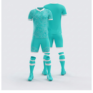 Maillot et short de football personnalisés par sublimation – Tenue d'équipe |   Tailles pour hommes, femmes et jeunes |   Vêtements de sport légers et à séchage rapide - Product Image 2