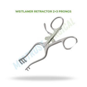 Retractor Quirúrgico Autoajustable de 2x3 Puntas para Piel, de Acero Inoxidable - Product Image 2