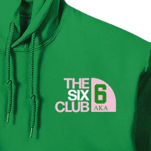 เสื้อฮู้ดปักลาย The Six Club 6 รุ่น AKA สีเขียว ผลิตจากผ้าฝ้ายพรีเมียมเนื้อนุ่ม สวมใส่ได้ทั้งชายและหญิง - Product Image 6