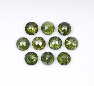 OM GEMS Diamante natural suelto de 3.3 MM, verde mejorado, talla rosa elegante, diamante Melee elegante para fabricación de joyas con certificado - Product Image 1