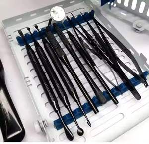 ชุดเครื่องมือผ่าตัดทางทันตกรรมคุณภาพสูง MEDZORA SURGICAL สำหรับการผ่าตัดปริทันต์  ทำจากเหล็กกล้าไร้สนิมเคลือบสีดำ - Product Image 2