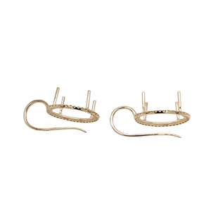 Plata de Ley 925, 16x12mm, forma ovalada, semimontaje, pendientes de Halo en blanco, ajuste de CZ, joyería para mujer, accesorios de joyería, componentes - Product Image 1